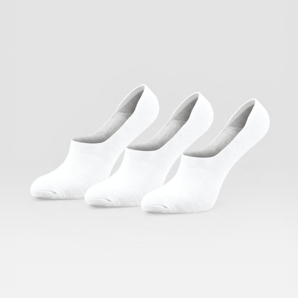 Witte Sockly Invisible sokken vooraanzicht