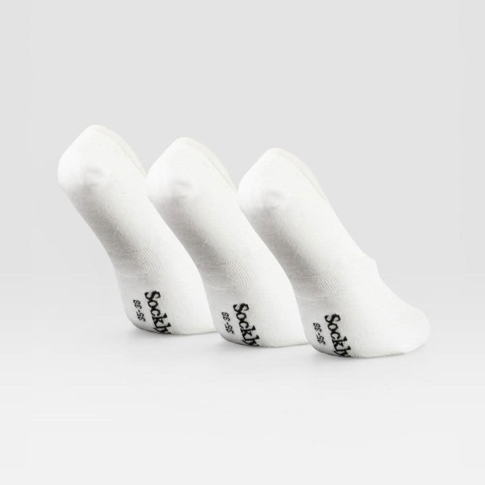 Witte Sockly Invisible sokken achteraanzicht
