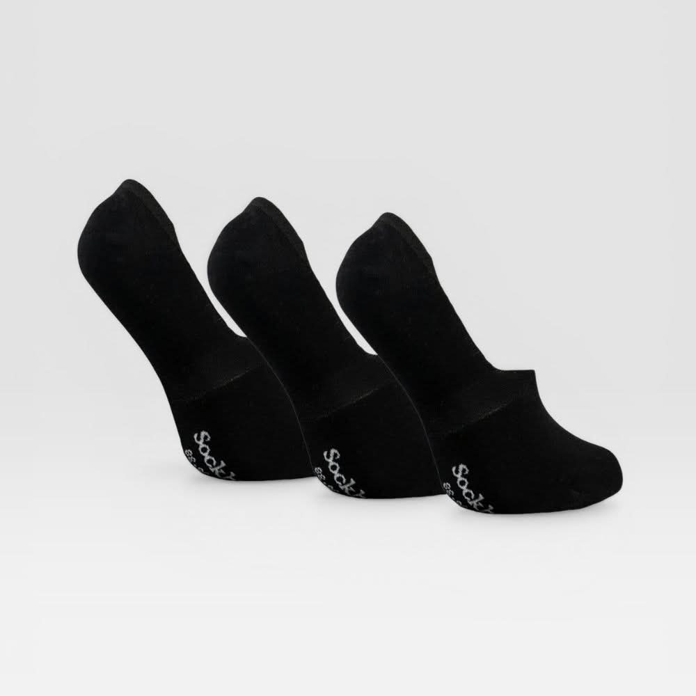Zwarte Sockly Invisible sokken achteraanzicht