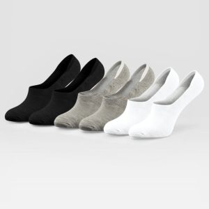 Sockly Invisible sokken mix zwart wit grijs vooraanzicht