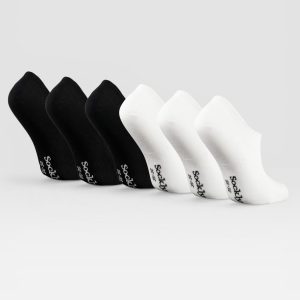 Sockly Core sokken mix zwart wit achteraanzicht