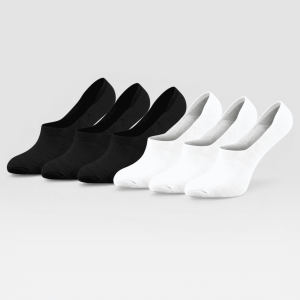 Sockly Invisible sokken mix zwart wit vooraanzicht